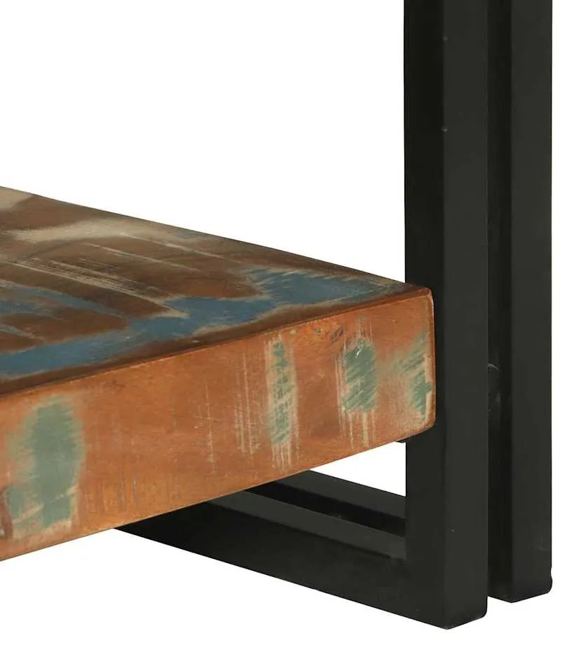 vidaXL Τραπεζάκι σαλονιού Πολύχρωμο Στερεό Ανακτηθέν Ξύλο