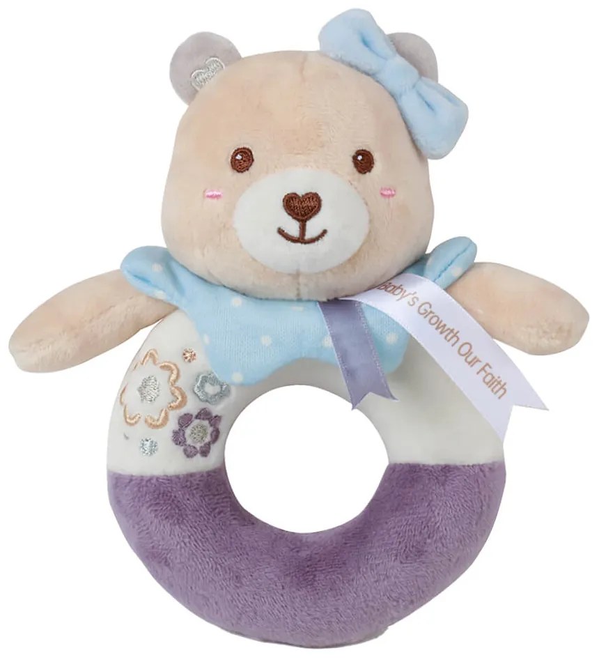 Κουδουνίστρα μαλακή TEDDY FLOWER RING