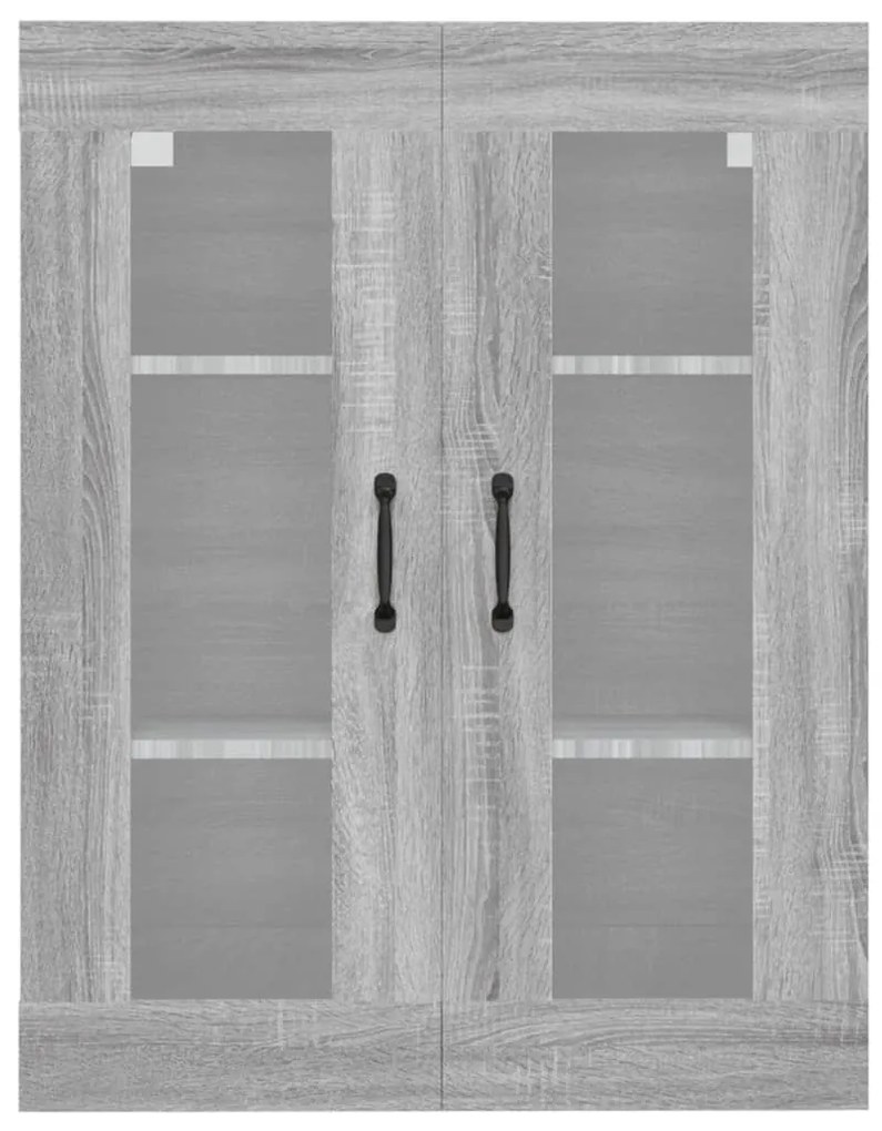 vidaXL Ντουλάπι Τοίχου Κρεμαστό Γκρι sonoma 69,5x34x90 εκ.