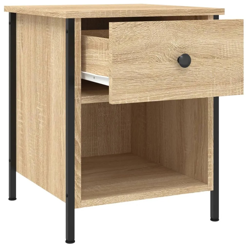 vidaXL Κομοδίνο Sonoma Δρυς 40 x 42 x 50 εκ. από Επεξεργασμένο Ξύλο