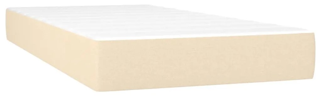 ΚΡΕΒΑΤΙ BOXSPRING ΜΕ ΣΤΡΩΜΑ ΚΡΕΜ 120X190 ΕΚ. ΥΦΑΣΜΑΤΙΝΟ 3269784