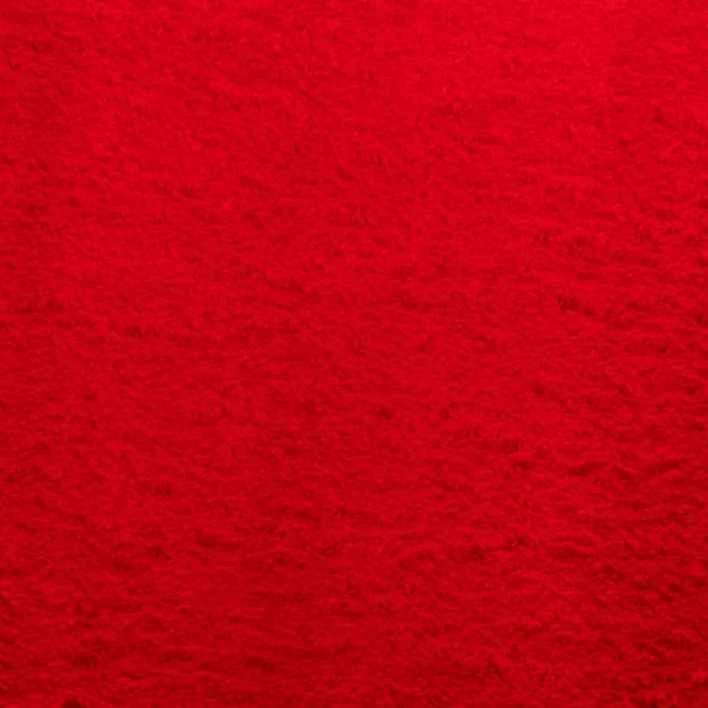 Χαλί HUARTE με Κοντό Πέλος Μαλακό/ Πλενόμενο Μπλε 160x230 εκ. - Κόκκινο
