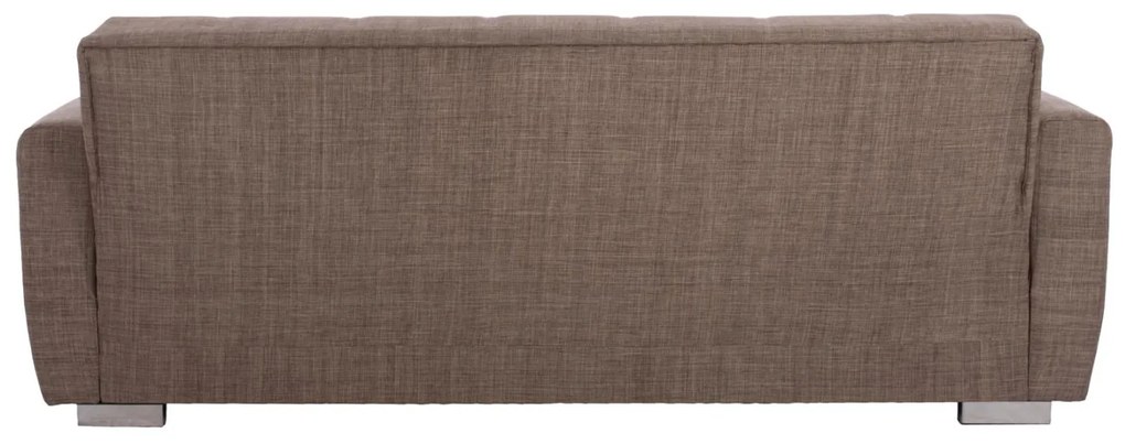 Καναπές - Κρεβάτι Polya 3θέσιος Καφέ 215x80x77 εκ. 215x80x77 εκ.