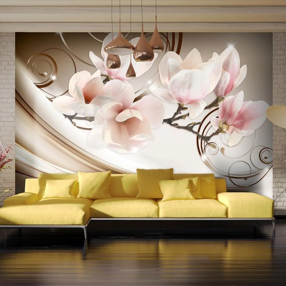 Αυτοκόλλητη φωτοταπετσαρία - Waves of Magnolia - 196x140