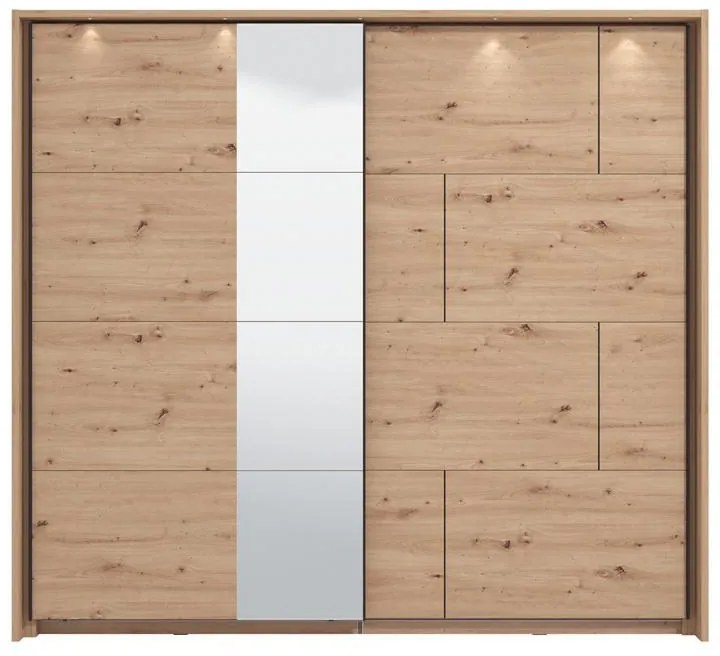 Ντουλάπα Συρόμενη ALERIA 220 OG Artisan oak 220x61x205εκ. 220x61x205 εκ.