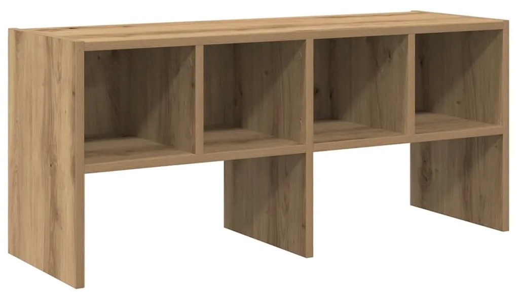 vidaXL Ράφι παπουτσιών στοιβαζόμενο Artisan Oak 89,5x30x40 cm