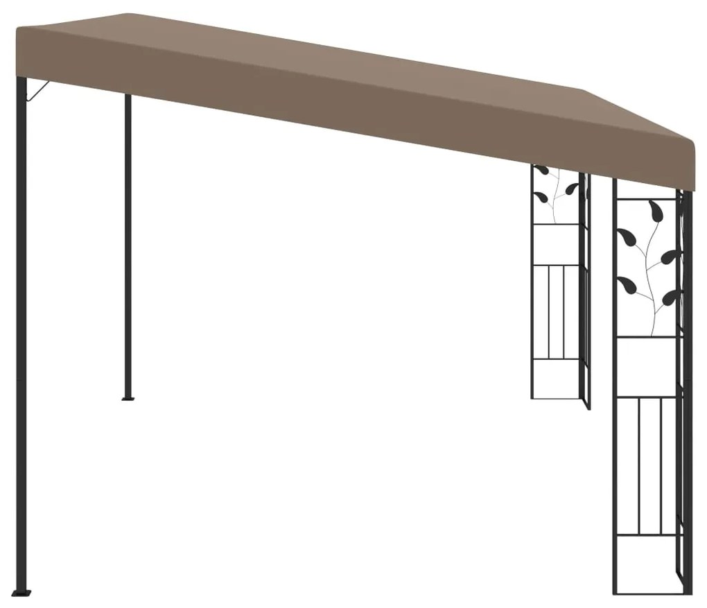 vidaXL Κιόσκι Επιτοίχιο Taupe 4 x 3 x 2,5 μ.