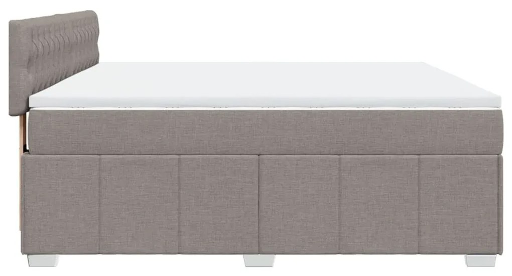 ΚΡΕΒΑΤΙ BOXSPRING ΜΕ ΣΤΡΩΜΑ TAUPE 180X200 ΕΚ. ΥΦΑΣΜΑΤΙΝΟ 3287158