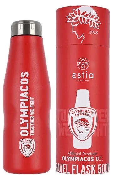 ESTIA ΘΕΡΜΟΣ TRAVEL FLASK OLYMPIAKOS BC EDITION 500ml 00-12304