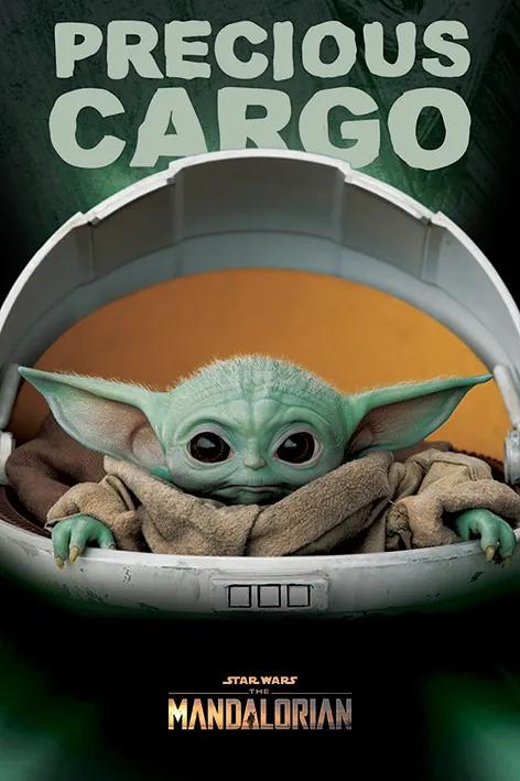 Αφίσα Star Wars: The Mandalorian - Precious Cargo (Baby Yoda), (61 x 91.5 cm)