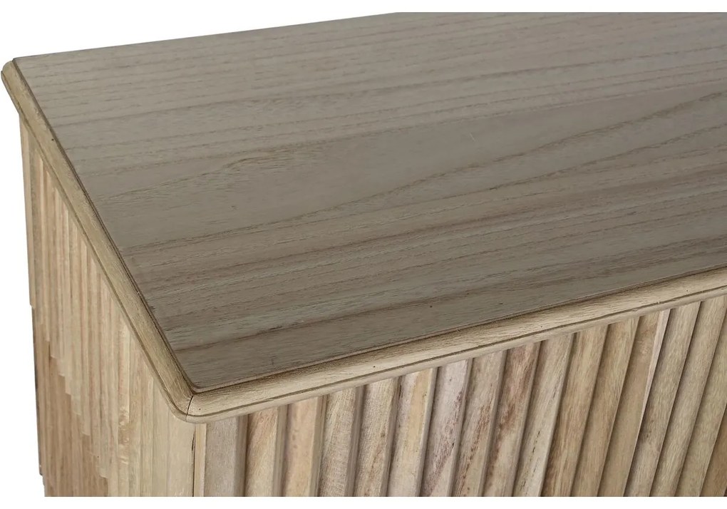 Σκευοθήκη DKD Home Decor Χρυσό Ανοιχτό καφέ Ξυλο παουλόβνια Ξύλο MDF 157 x 40 x 80 cm