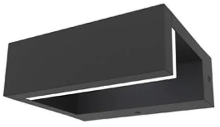 Απλίκα Φωτιστικό Τοίχου LED 10W IP54 3000K Σκούρο Γκρι E207 Zambelis-E207-Ανθρακί E207