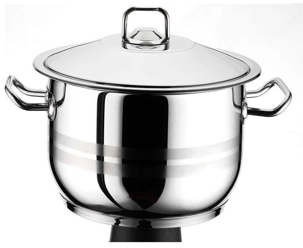 Κατσαρόλα Arian 430 ISF00100126 8lt 26x16cm Inox Isfa Metal 26cm Stainless Steel
