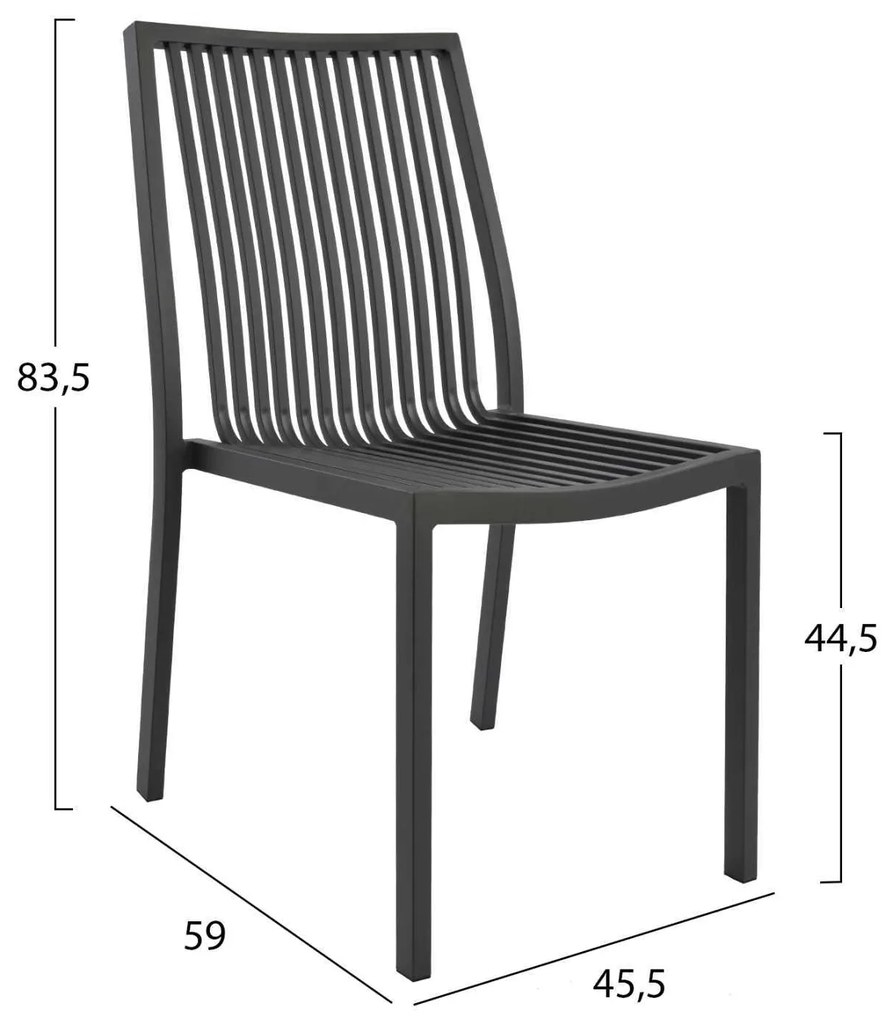 ΚΑΡΕΚΛΑ BRONCA ΑΛΟΥΜΙΝΙΟΥ ΓΚΡΙ HM5129.02 45,5x59x83,5