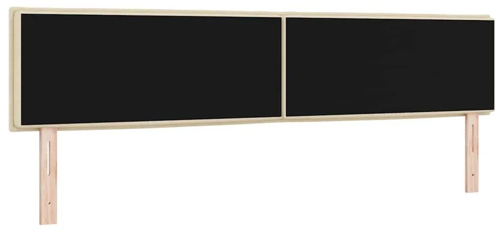 vidaXL Κεφαλάρι με κεφαλάρι Κρεμ 200 cm ύφασμα