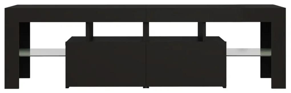 Έπιπλο Τηλεόρασης με LED Μαύρο 140 x 36,5 x 40 εκ. - Μαύρο