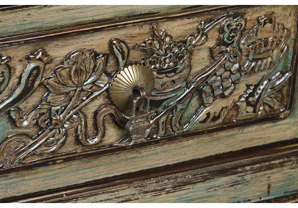 Σκαμπό DKD Home Decor Πολύχρωμο Ξύλο 179 x 43 x 58 cm
