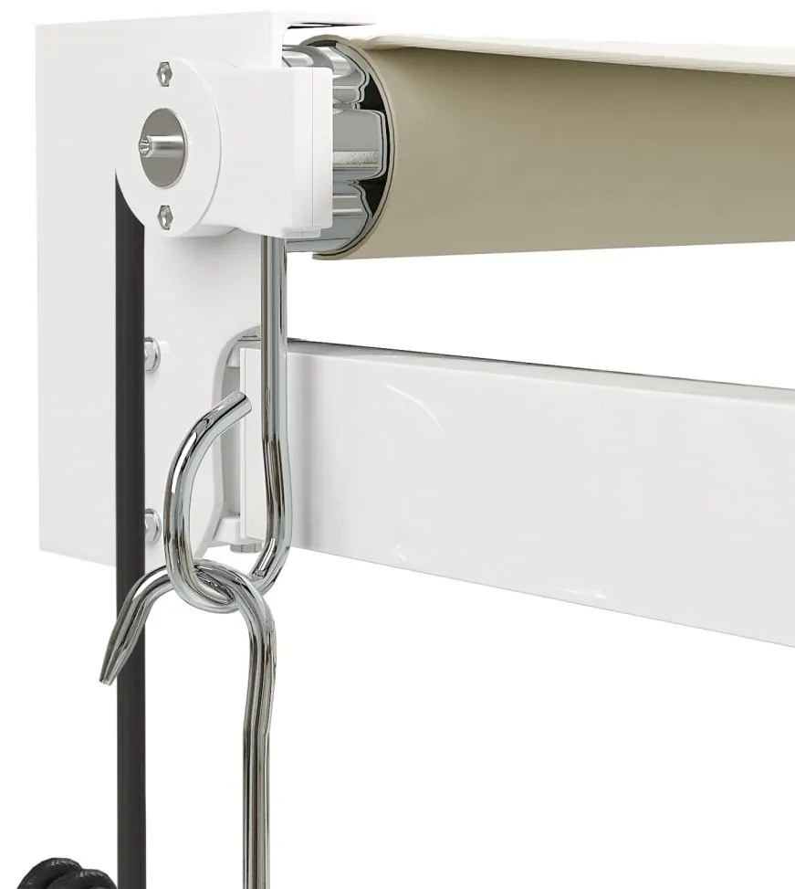 vidaXL Τέντα Πτυσσόμενη Αυτόματη Κρεμ 5 x 3 μ.