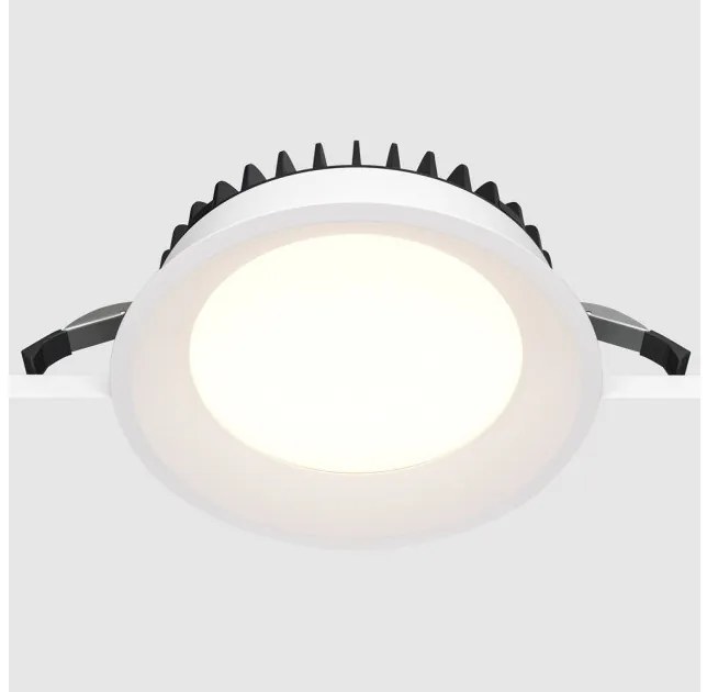 Φωτιστικό Πάνελ Χωνευτό LED 24W Λευκό ΙΡ44 Φ17,5cm 3000Κ Okno DL055-24W3K-W Maytoni DL055-24W3K-W