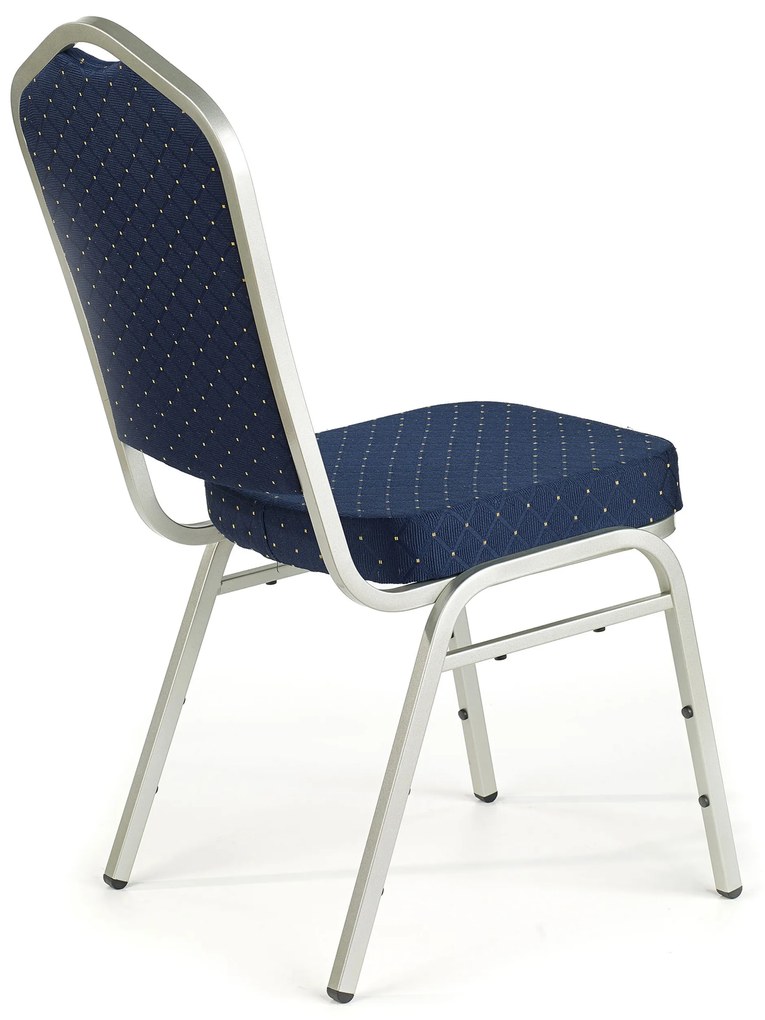 K66 S chair color: blue, silver frame DIOMMI V-CH-K/66S-KR-NIEBIESKI