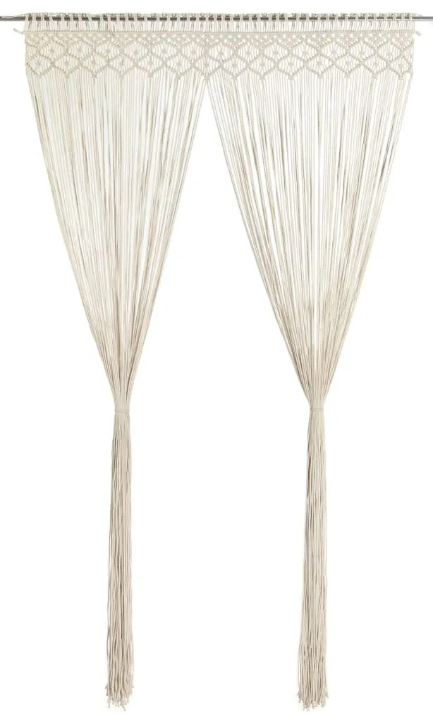vidaXL Κουρτίνα Μακραμέ 140 x 240 εκ. Βαμβακερή