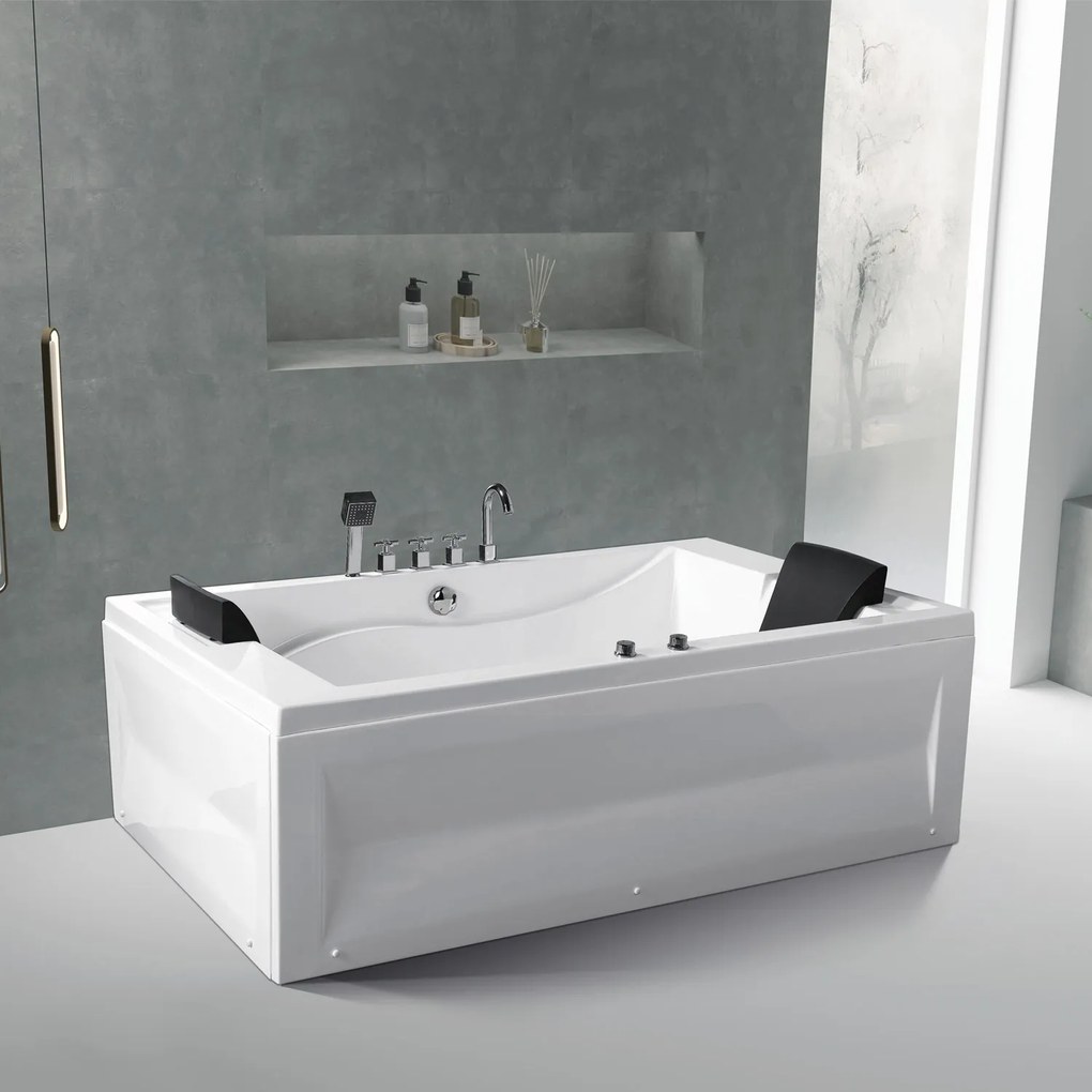 Μπανιέρα με σύστημα υδρομασάζ LILIAN K-1077 KARAG 175x82x62cm (Κατόπιν παραγγελίας 30 ημέρες) - K-1077