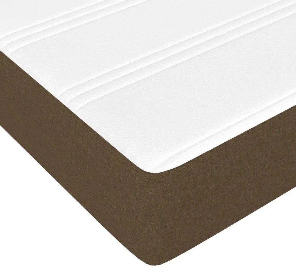 ΚΡΕΒΑΤΙ BOXSPRING ΜΕ ΣΤΡΩΜΑ ΣΚΟΥΡΟ ΚΑΦΕ 140X190 ΕΚ. ΥΦΑΣΜΑΤΙΝΟ 3144517