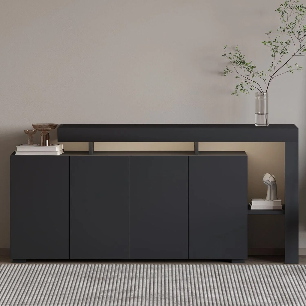 Κονσόλα Ανθρακί CEDRU 170x35x80