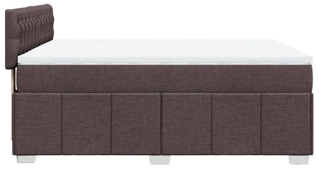 ΚΡΕΒΑΤΙ BOXSPRING ΜΕ ΣΤΡΩΜΑ ΣΚΟΥΡΟ ΚΑΦΕ 140X190 ΕΚ. ΥΦΑΣΜΑΤΙΝΟ 3289373