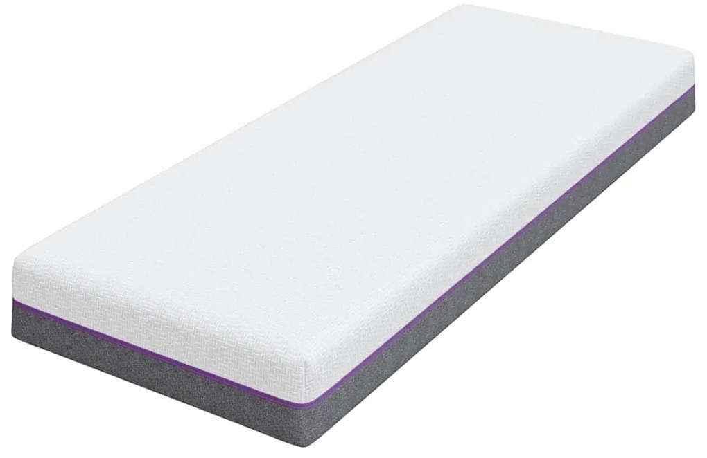 vidaXL Στρώμα Λευκό και Γκρι 70 x 200 cm Pěna