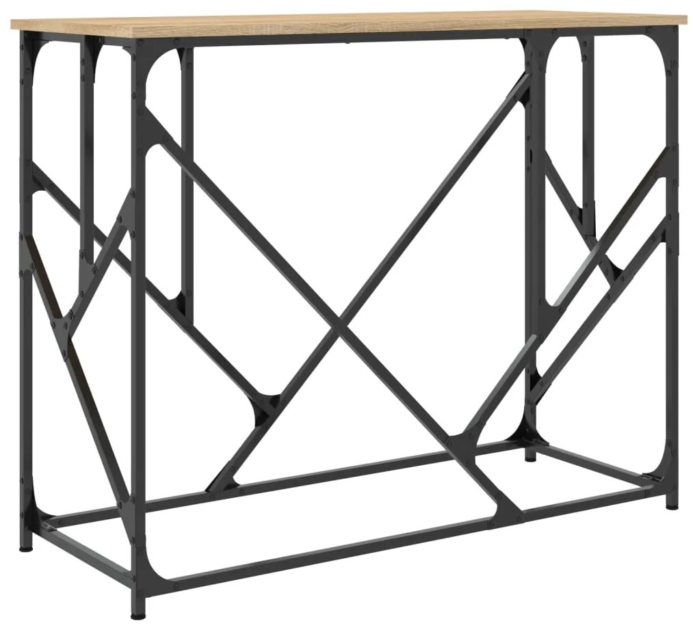 vidaXL Τραπέζι Κονσόλα Sonoma Δρυς 100x40x80 εκ. Επεξεργασμένο Ξύλο