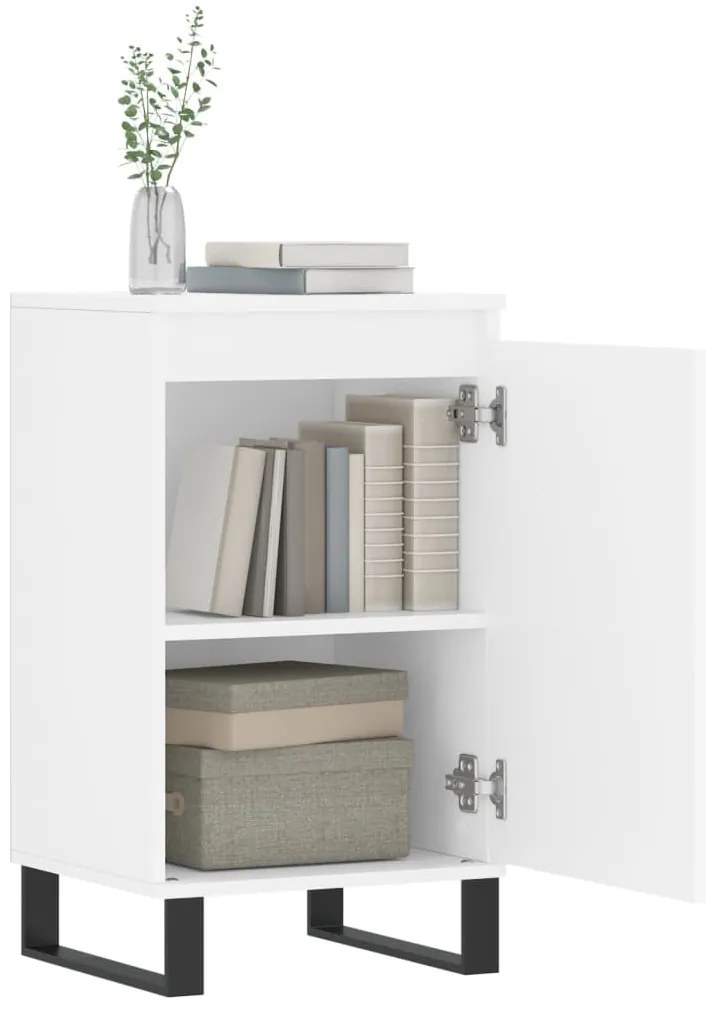 vidaXL Ντουλάπια 2 τεμ. Λευκά 40 x 35 x 70 εκ. από Επεξεργασμένο Ξύλο