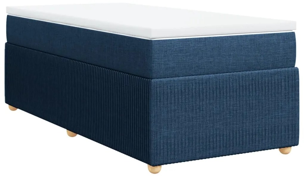 ΚΡΕΒΑΤΙ BOXSPRING ΜΕ ΣΤΡΩΜΑ ΜΠΛΕ 90X200 ΕΚ.ΥΦΑΣΜΑΤΙΝΟ 3285545