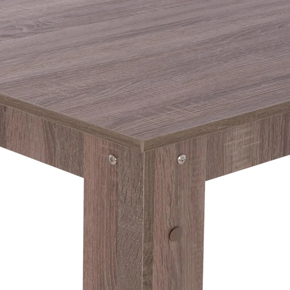 Σετ τραπεζαρίας C11618.07 5 τμχ σε Sonoma oak και Μπέζ ύφασμα