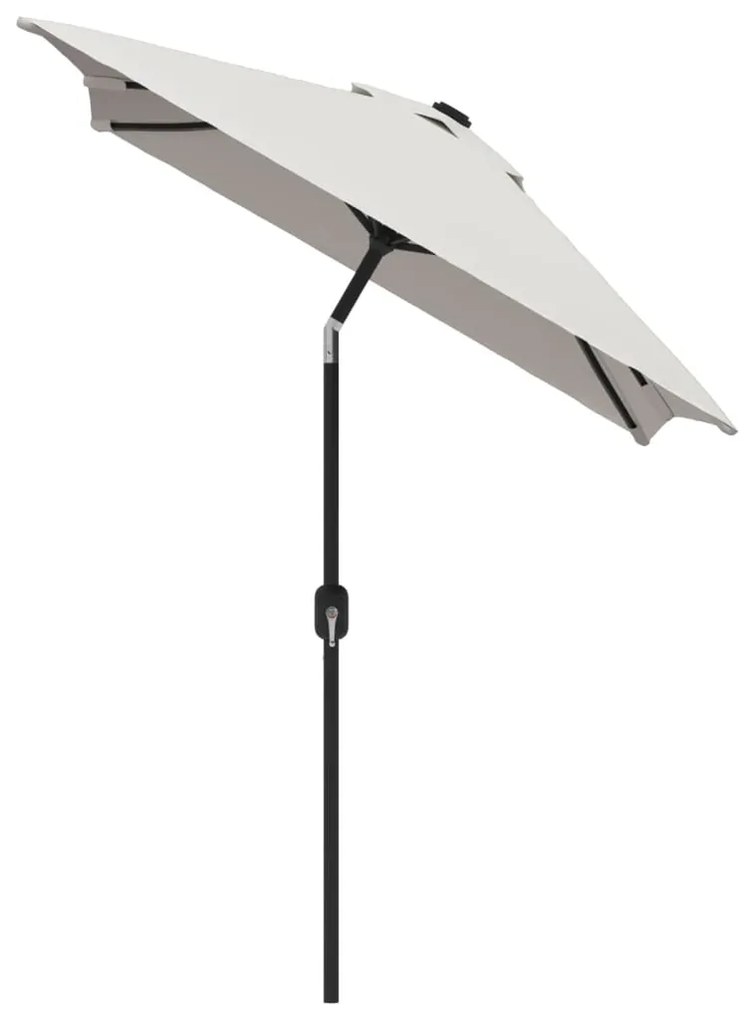 vidaXL Ομπρέλα Ορθογώνια Λευκό της Άμμου 200 x 300 εκ.