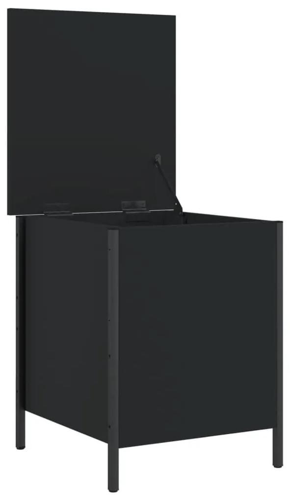 Παγκάκι Αποθήκευσης Μαύρο 40 x 42,5 x 50 εκ. από Επεξεργ. Ξύλο - Μαύρο