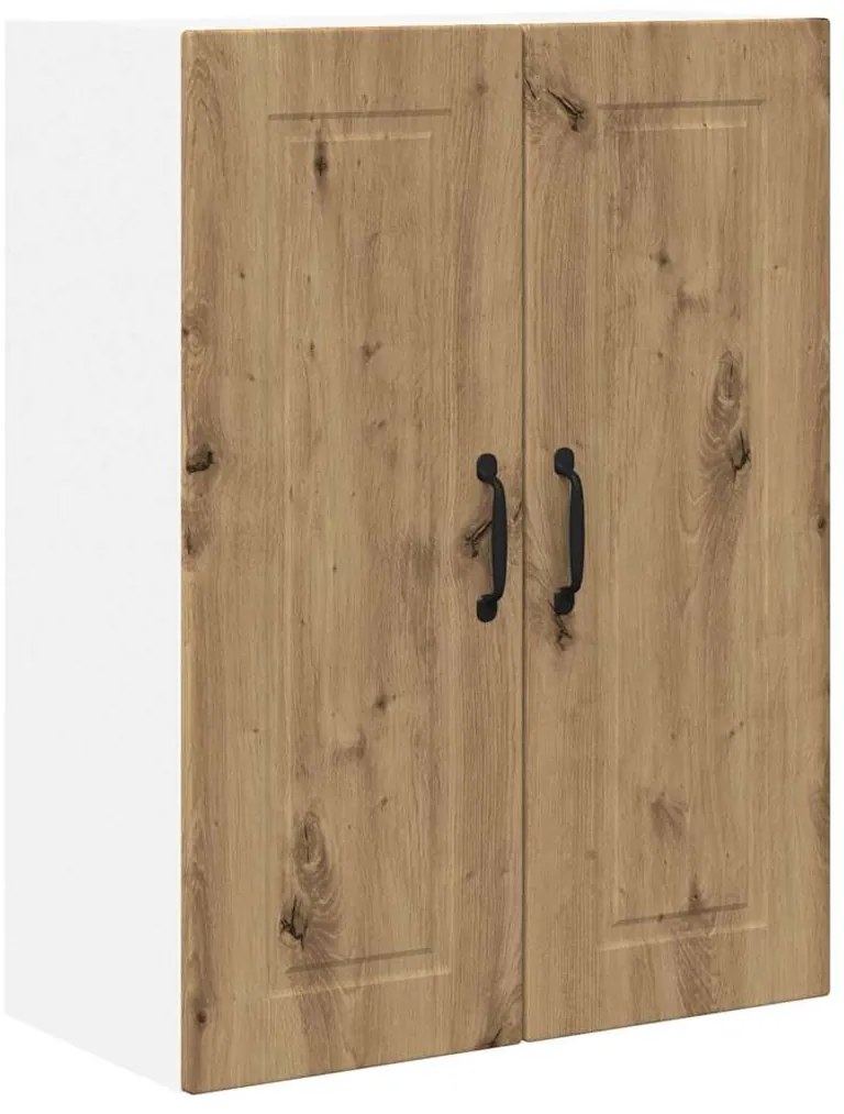 vidaXL Κρεμαστό ντουλάπι κουζίνας με ράφι Artisan Oak 60 x 31 x 80 εκ.