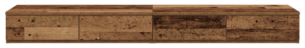vidaXL Συρτάρια Κρεβατιού Γκρι Σονομά 140x36,5x16,5 εκ. Από ξύλο