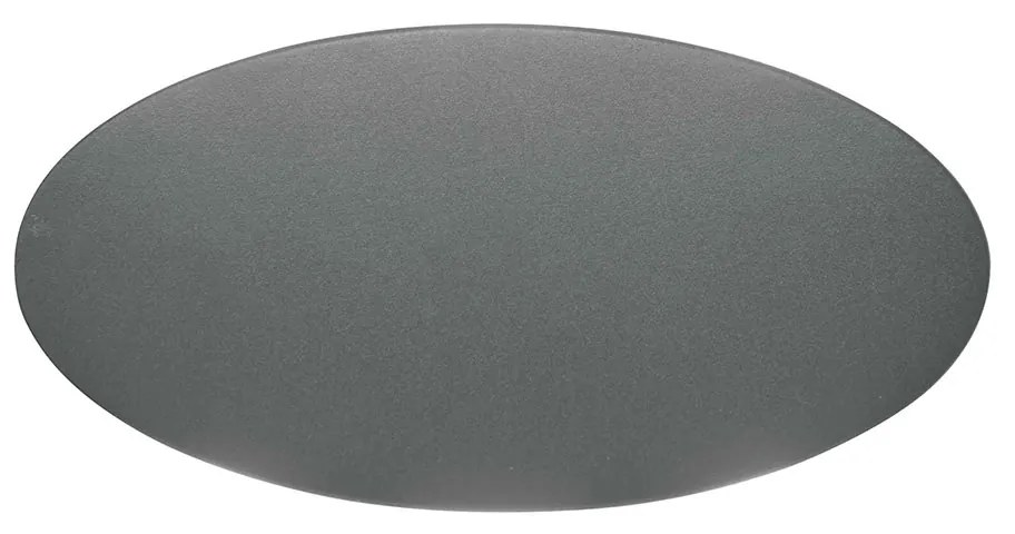 Απλίκα IP54 L180xH90mm 8w 3000K 507lm Dark Grey Oval Smooth Viokef 4285100