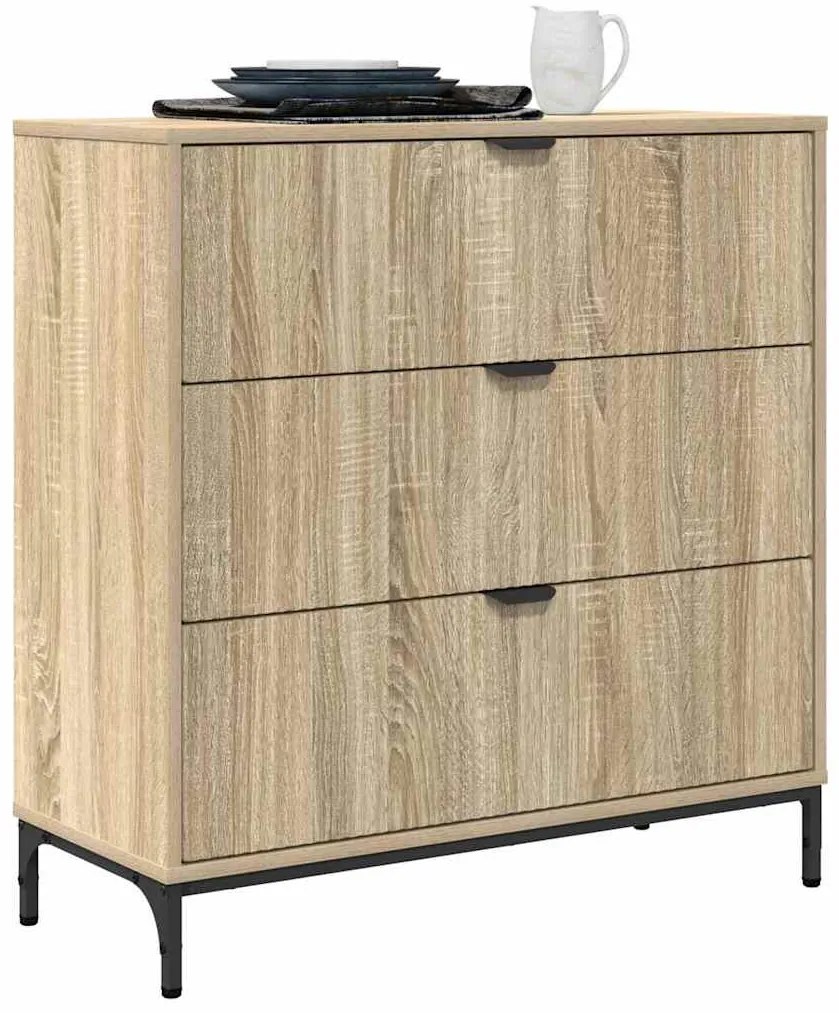 vidaXL Πλαϊνό γραφείο Sonoma Δρυς 79.5 x 33 x 82 εκ Επεξεργασμένο ξύλο