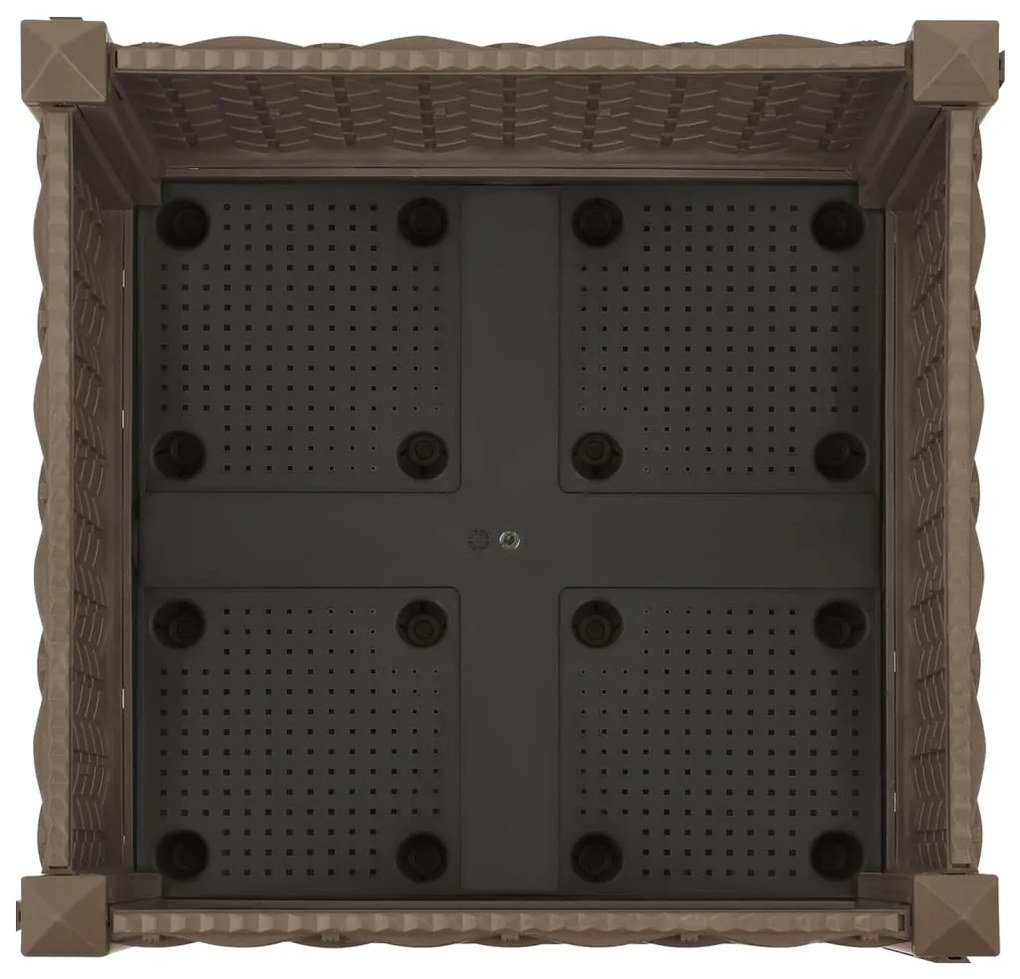 vidaXL Ζαρντινιέρα 40 x 40 x 23 εκ. από Πολυπροπυλένιο
