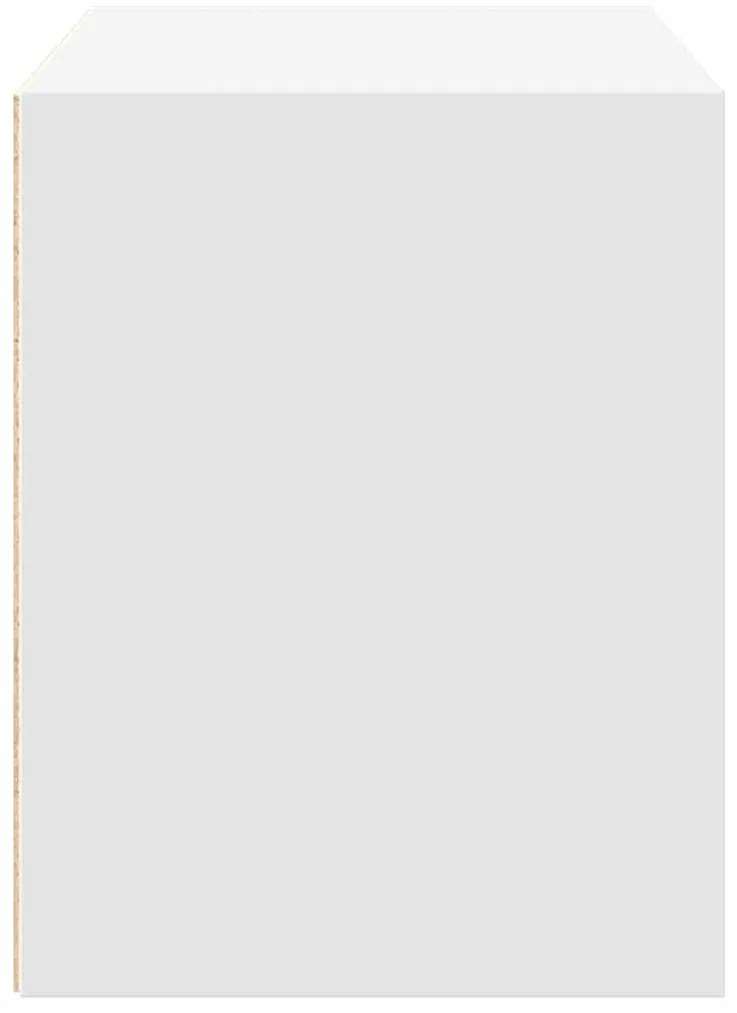vidaXL Ντουλάπι με 2συρτάρια Λευκό 60x31x40cm Ξύλινο μηχανουργικό ξύλο
