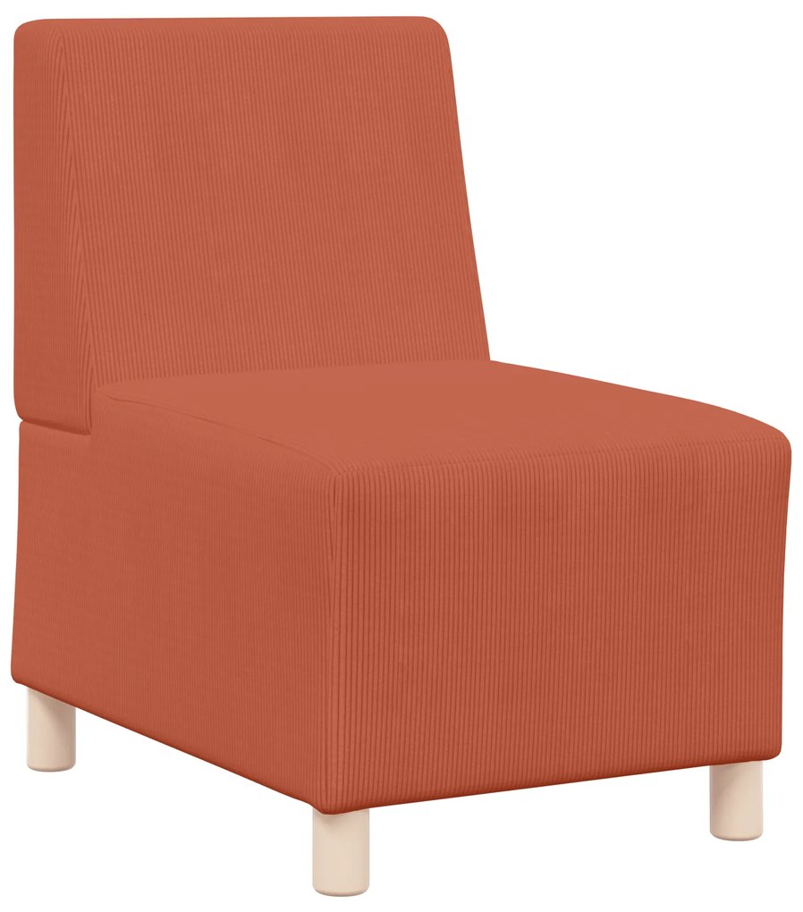 vidaXL Καθίσμα Σαλονιού 3 pcs Πορτοκαλί 55 x 74 x 82 εκ. Βελούδο
