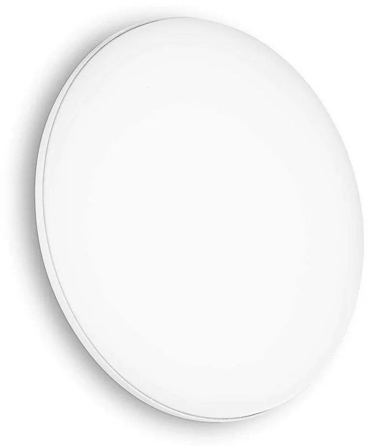 Φωτιστικό Οροφής-Πλαφονιέρα Mib Round 269115 30x5cm LED 19W 3000K IP65 White Ideal Lux Μέταλλο,Αλουμίνιο