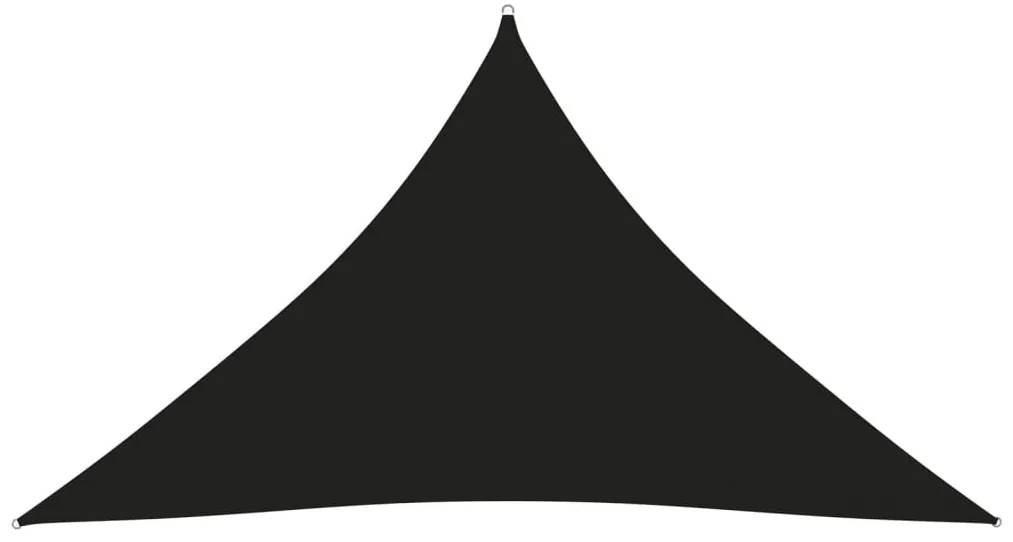 Πανί Σκίασης Τρίγωνο Μαύρο 4 x 4 x 5,8 μ. από Ύφασμα Oxford - Μαύρο