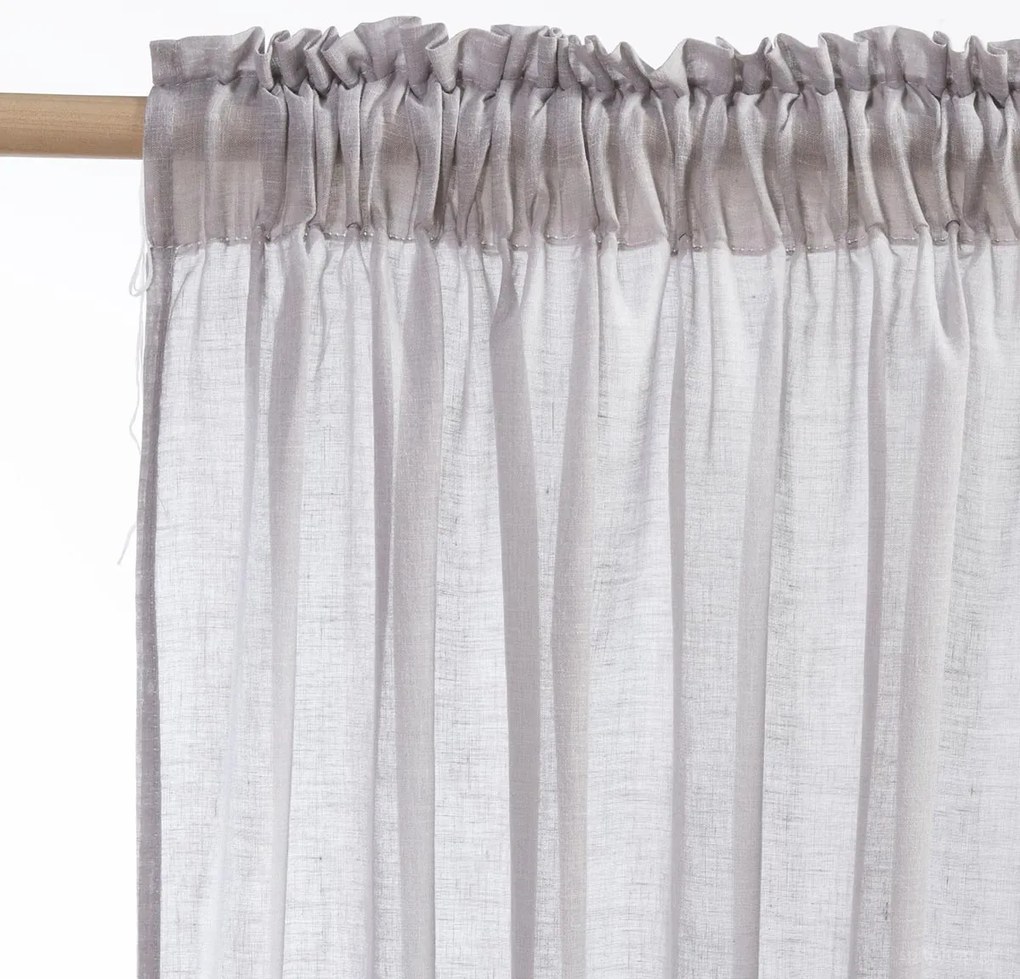 Κουρτίνα (140x270) Με Τρέσα Nef-Nef Homeware Dione Γκρι