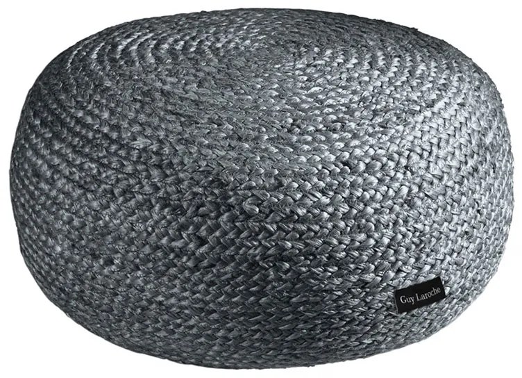 Πουφ (Φ50x25) Guy Laroche Ottoman Anthracite