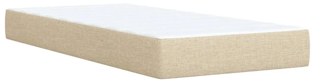 ΚΡΕΒΑΤΙ BOXSPRING ΜΕ ΣΤΡΩΜΑ ΚΡΕΜ 100 X 200 ΕΚ. ΥΦΑΣΜΑΤΙΝΟ 3289672