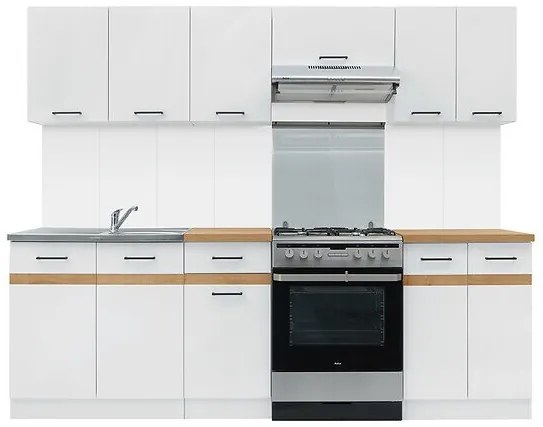 Σετ κουζίνας Econ plus 113, 240x60cm, Πάγκος, Πλαστικοποιημένη μοριοσανίδα