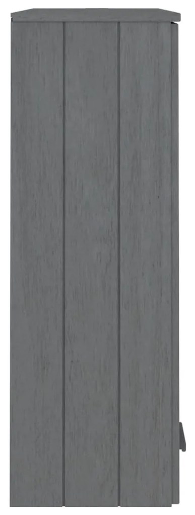 vidaXL Πάνω Μέρος Ντουλαπιού HAMAR Γκρι 85x35x100 εκ. Μασίφ Πεύκο